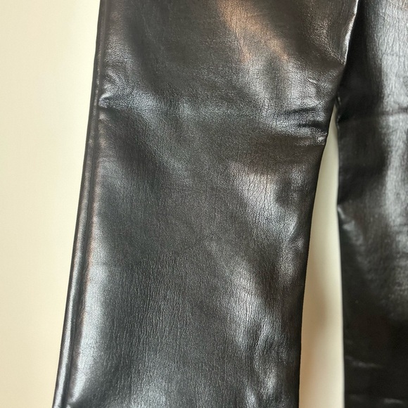 ARITZIA Wilfred The Melina Pant High-Waisted Vegan Leather Pants Black Size 4 - Picture 10 of 11